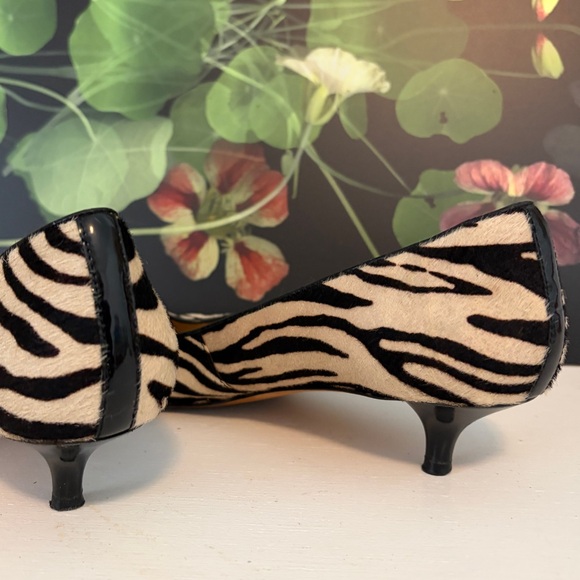 Michael Kors Black and White Zebra Heels - Picture 7 of 13